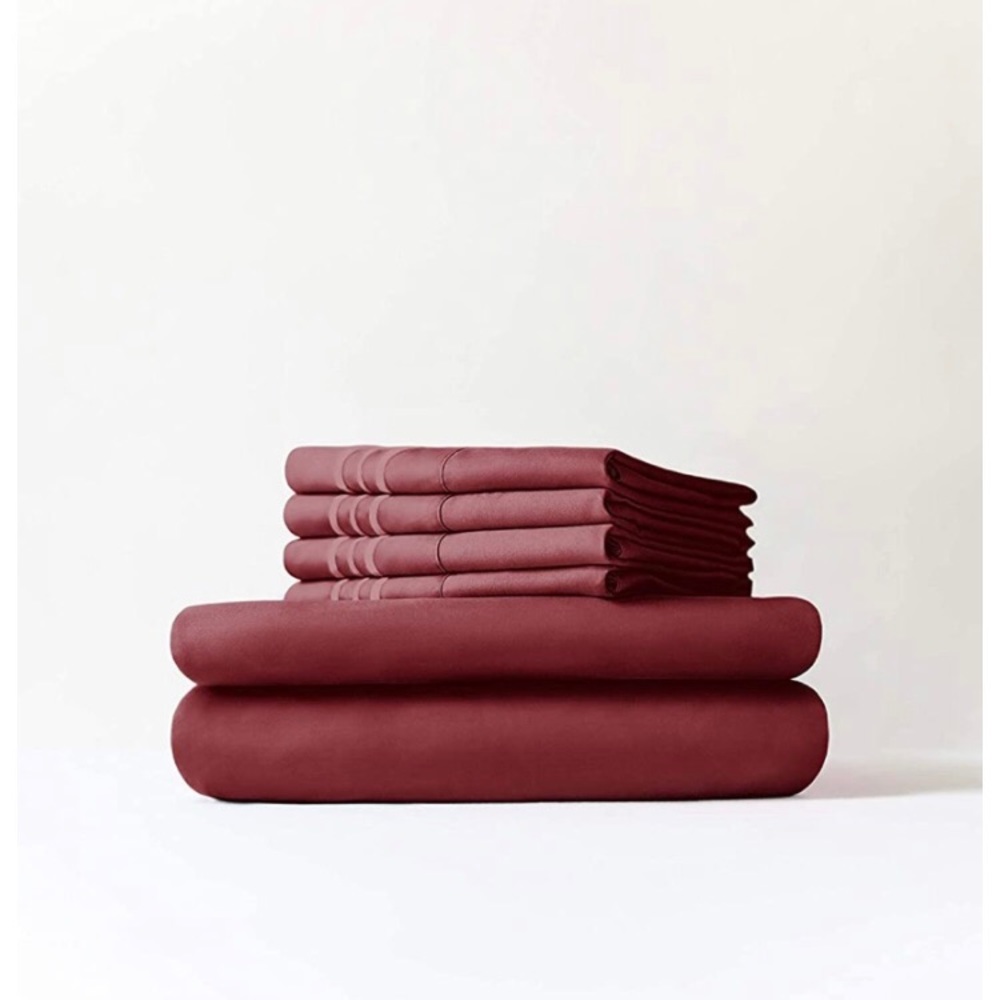 Split King Size Sheet Set - 7 Piece Set - Hotel Luxury Bed Sheets - Picture 2 of 11
